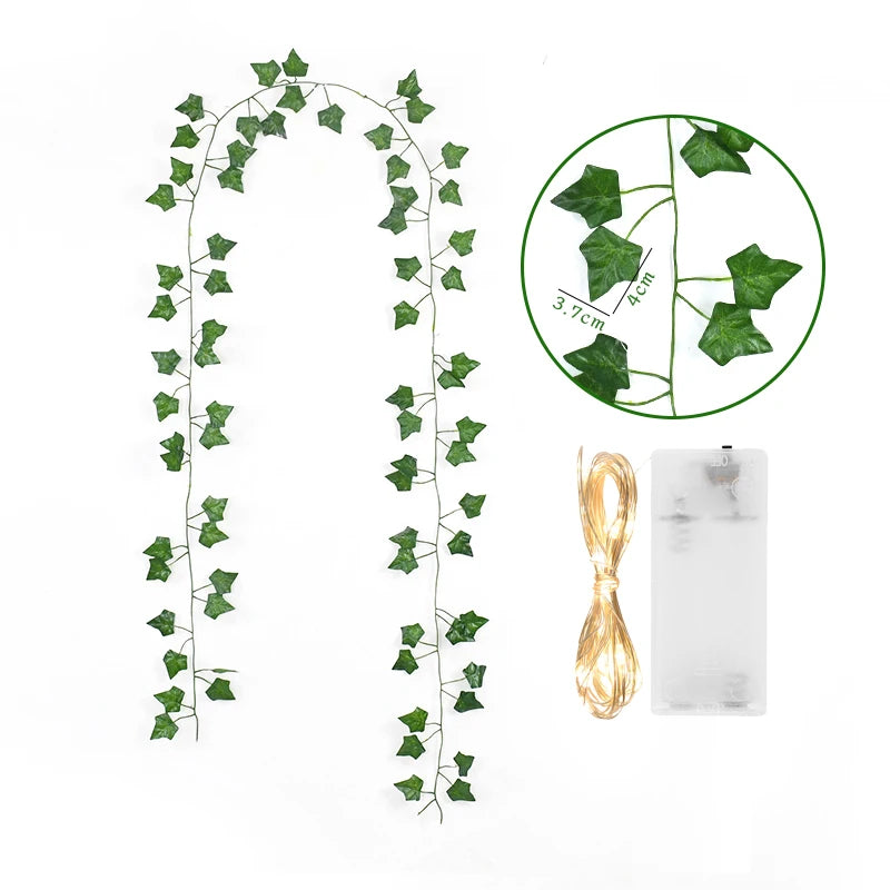 Glowing Artifical Plant Garland Home Decor