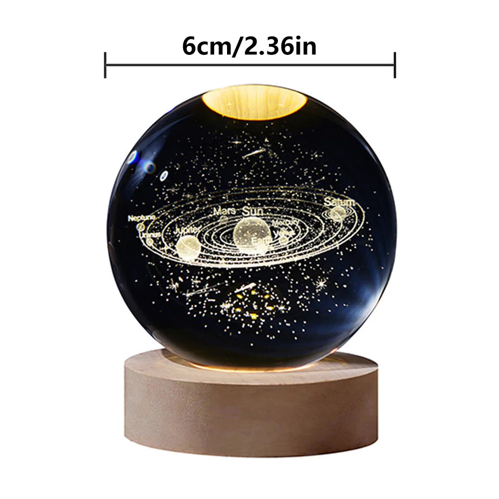 3D Planet Moon Lamp for Bedroom