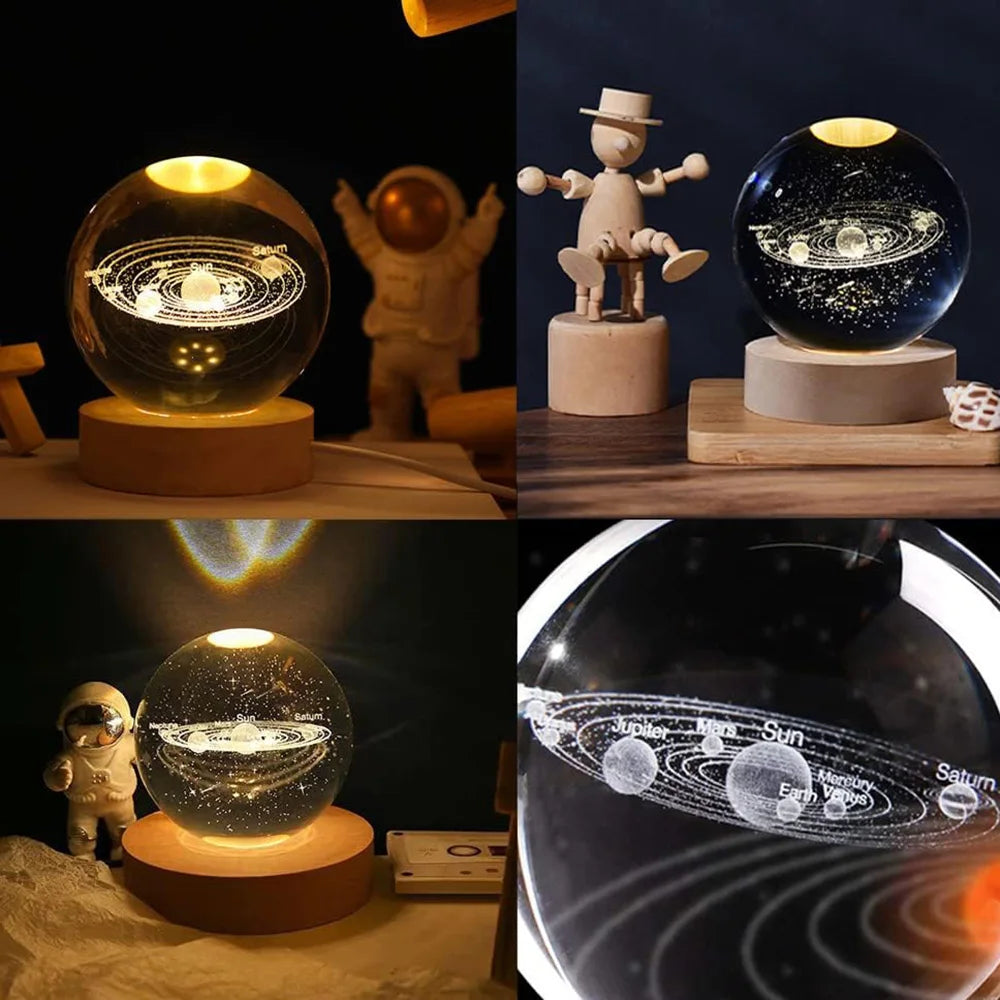 3D Planet Moon Lamp for Bedroom